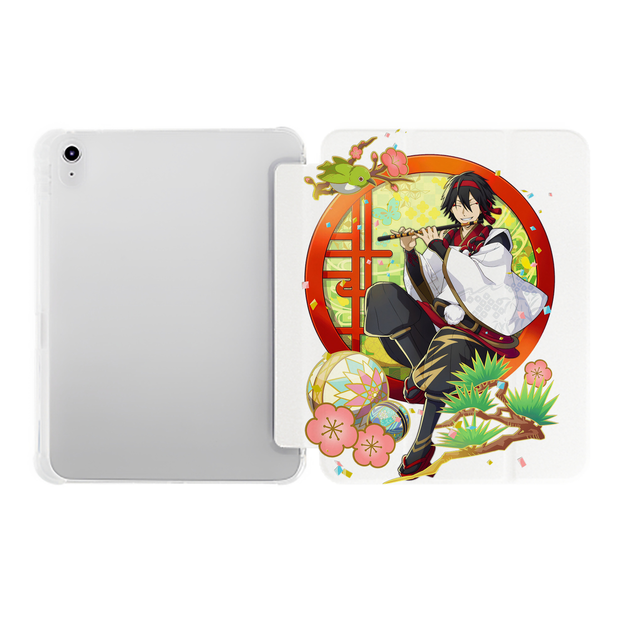 （画像用） 文豪ストレイドッグス Bungo Stray Dogs IPad ケース ペン収納付き 三つ折りスタンド PUレザー×シリコン 対応機種9.5/10.5/10.9インチ
